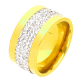 PIERŚCIONEK POZŁACANY 10 MM S. STEEL TTM XUPING 52268