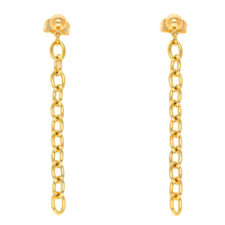 KOLCZYKI POZŁACANE 62/5 MM ZŁOTE ŁAŃCUCHY XUPING 52304