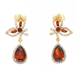 KOLCZYKI POZŁACANE 31/14 MM LUXURY XUPING 52320