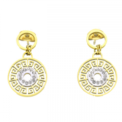 KOLCZYKI POZŁACANE 26/15 MM S. STEEL TTM XUPING 52407