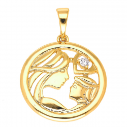 ZAWIESZKA POZŁACANA 27/17 MM MOOM XUPING 52525