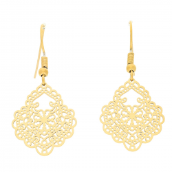 KOLCZYKI POZŁACANE 41/18 MM S. STEEL TTM XUPING 52916