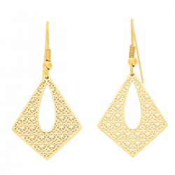 KOLCZYKI POZŁACANE 44/20 MM S. STEEL TTM XUPING 52919