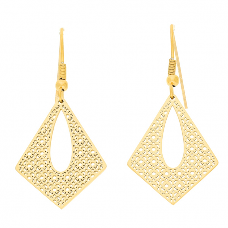 KOLCZYKI POZŁACANE 44/20 MM S. STEEL TTM XUPING 52919