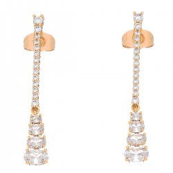 KOLCZYKI POZŁACANE 41/6 MM ELEGANCE XUPING 52995