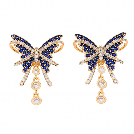 KOLCZYKI POZŁACANE 28/21 MM ROYAL LUXURY XUPING 52996