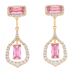 KOLCZYKI POZŁACANE 44/15 MM LUXURY XUPING 52997