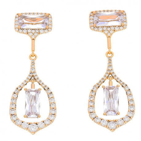 KOLCZYKI POZŁACANE 44/15 MM LUXURY XUPING 52998