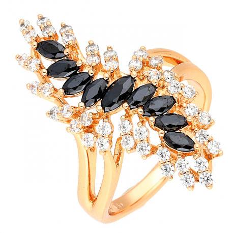 PIERŚCIONEK POZŁACANY 30 MM LUXURY XUPING 53316