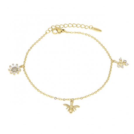 BRANSOLETKA POZŁACANA 18+3 CM DELIKATNA XUPING 53466