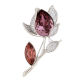 BROSZKA RODOWANA 50/28 MM CRYSTAL SUPER PRICE XUPING 53552