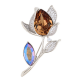 BROSZKA RODOWANA 50/28 MM CRYSTAL SUPER PRICE XUPING 53554