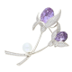 BROSZKA RODOWANA 69/45 MM CRYSTAL SUPER PRICE XUPING 53558