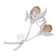 BROSZKA RODOWANA 69/45 MM CRYSTAL SUPER PRICE XUPING 53561