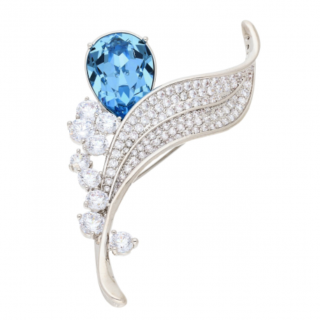 BROSZKA RODOWANA 66/34 MM CRYSTAL SUPER PRICE XUPING 53568