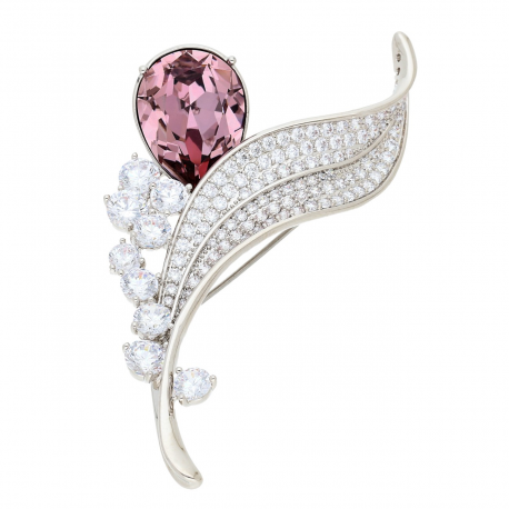 BROSZKA RODOWANA 66/34 MM CRYSTAL SUPER PRICE XUPING 53571