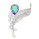 BROSZKA RODOWANA 66/34 MM CRYSTAL SUPER PRICE XUPING 53572