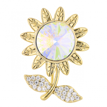 BROSZKA POZŁACANA 27/20 MM CRYSTAL SUPER PRICE XUPING 53598