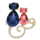 BROSZKA POZŁACANA 29/23 MM CRYSTAL SUPER PRICE XUPING 53606