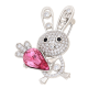 BROSZKA RODOWANA 35/23 MM CRYSTAL SUPER PRICE XUPING 53622