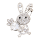 BROSZKA RODOWANA 35/23 MM CRYSTAL SUPER PRICE XUPING 53624