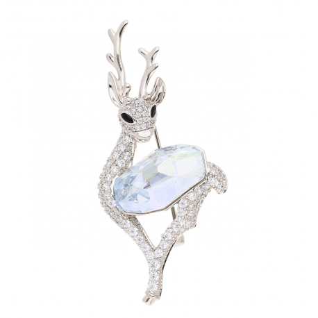 BROSZKA RODOWANA 52/24 MM CRYSTAL SUPER PRICE XUPING 53629
