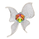 BROSZKA RODOWANA 49/33 MM CRYSTAL SUPER PRICE XUPING 53638