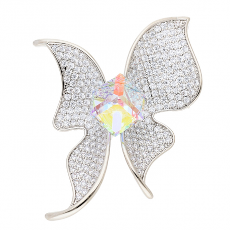 BROSZKA RODOWANA 49/33 MM CRYSTAL SUPER PRICE XUPING 53640