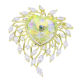 BROSZKA POZŁACANA 43/38 MM CRYSTAL SUPER PRICE XUPING 53648