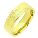 PIERŚCIONEK POZŁACANY 6 MM S. STEEL TTM XUPING 53797