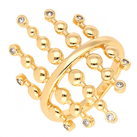 PIERŚCIONEK POZŁACANY 30 MM ELEGANCE XUPING 53803