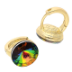 KOLCZYKI POZŁACANE 11 MM VITRAIL CRYSTAL XUPING 53982