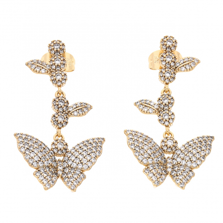 KOLCZYKI POZŁACANE 39/21 MM ROYAL LUXURY XUPING 54097