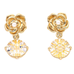 KOLCZYKI POZŁACANE 20/9 MM ELEGANTKA XUPING 54117