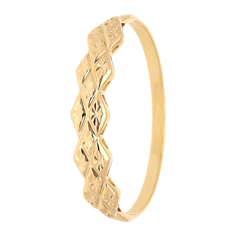 BRANSOLETKA POZŁACANA 60 MM ZŁOTY BANGLE XUPING 54295