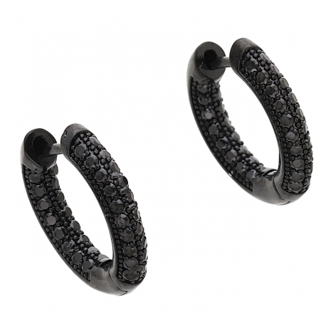 KOLCZYKI 16/3 MM CZARNE KÓŁKA XUPING 54382