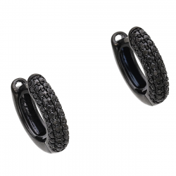 KOLCZYKI 14/3 MM CZARNE KÓŁKA XUPING 54383