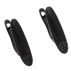 KOLCZYKI 20/5 MM CZARNA ELEGANCJA XUPING 54387