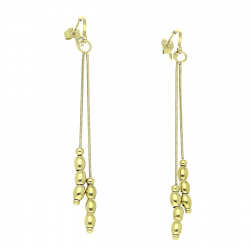 KOLCZYKI POZŁACANE 76 MM S. STEEL TTM XUPING 54483