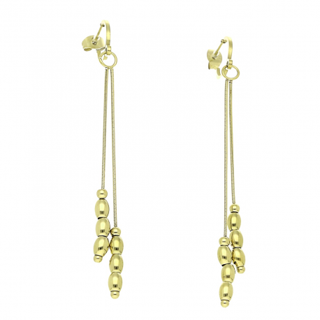 KOLCZYKI POZŁACANE 76 MM S. STEEL TTM XUPING 54483