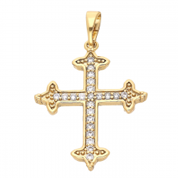 ZAWIESZKA POZŁACANA 35/22 MM KRZYŻYK XUPING 54589