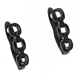 KOLCZYKI BLACK 17/4 MM ELEGANCE XUPING 54637