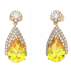 KOLCZYKI POZŁACANE 31/13 MM LUXURY XUPING 54681