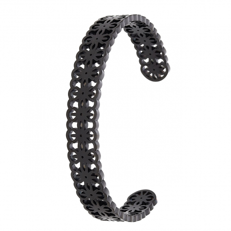 BRANSOLETKA BLACK BANGLE 60/11 MM S. STEEL TTM XUPING 54806