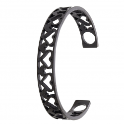 BRANSOLETKA BLACK BANGLE 58/10 MM S. STEEL TTM XUPING 54807