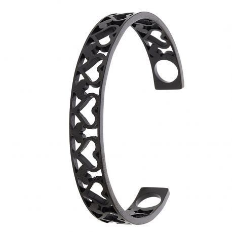 BRANSOLETKA BLACK BANGLE 58/10 MM S. STEEL TTM XUPING 54807