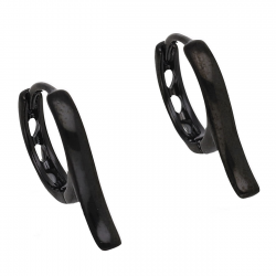 KOLCZYKI BLACK 18/3 MM KÓŁKA Z OGONKIEM XUPING 54941