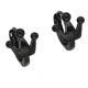 KOLCZYKI BLACK 13/10 MM KORONA XUPING 54951