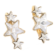 KOLCZYKI POZŁACANE 19/11 MM CRYSTAL XUPING 55049