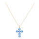 CELEBRYTKA POZŁACANA 39+5 CM SAPPHIRE LIGHT CRYSTAL XUPING 55124
